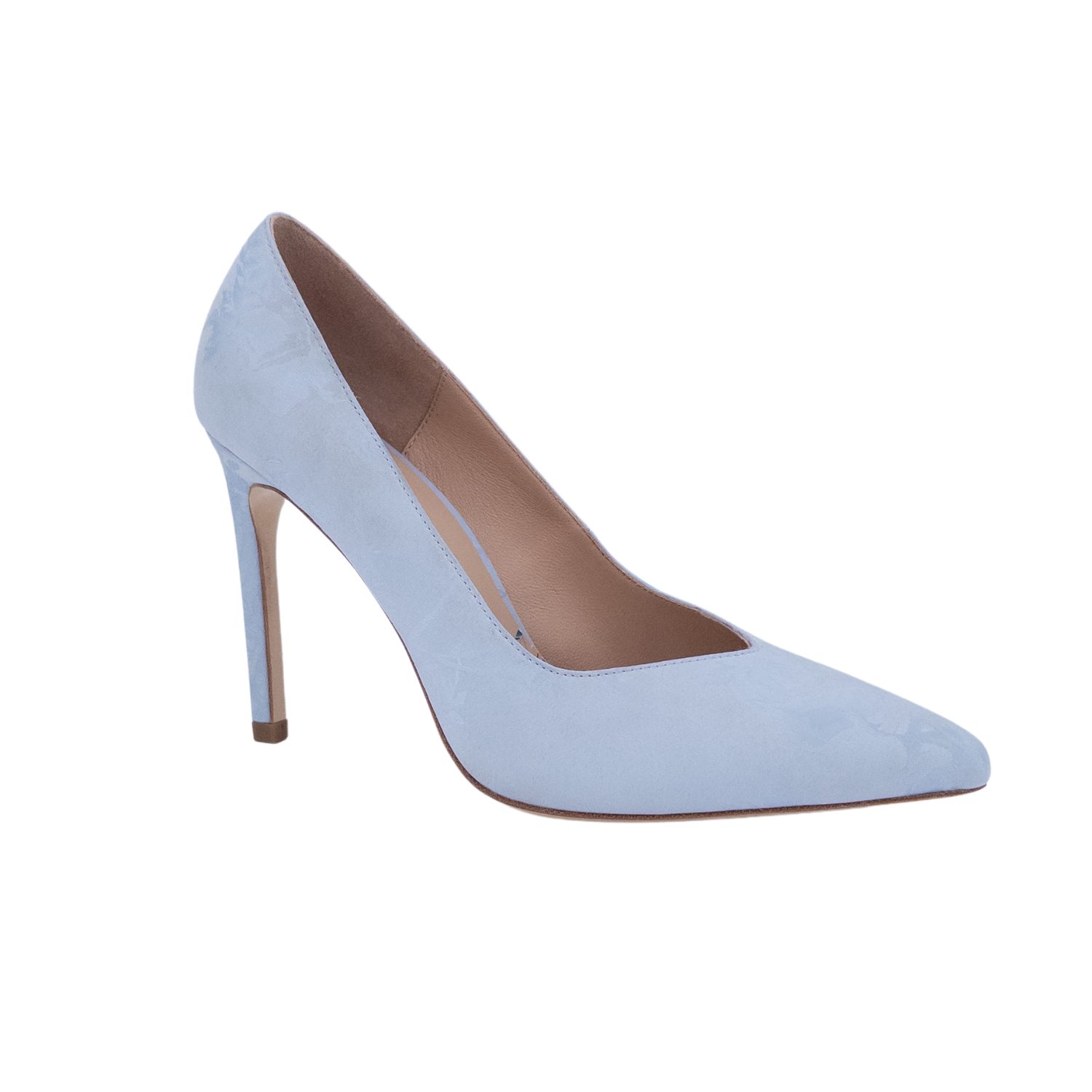 Floral Printed Satin Pump