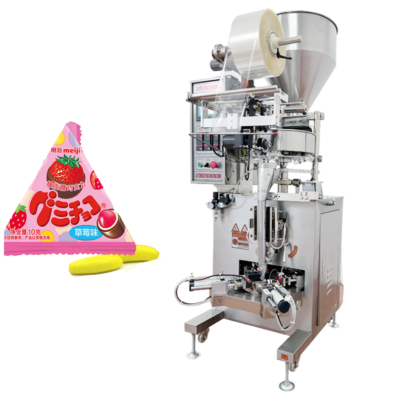 Triangle bag granule packing machine