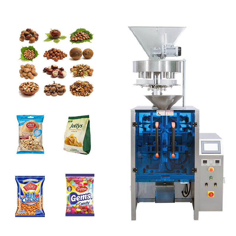 Collar volumetric cup granule packing machine