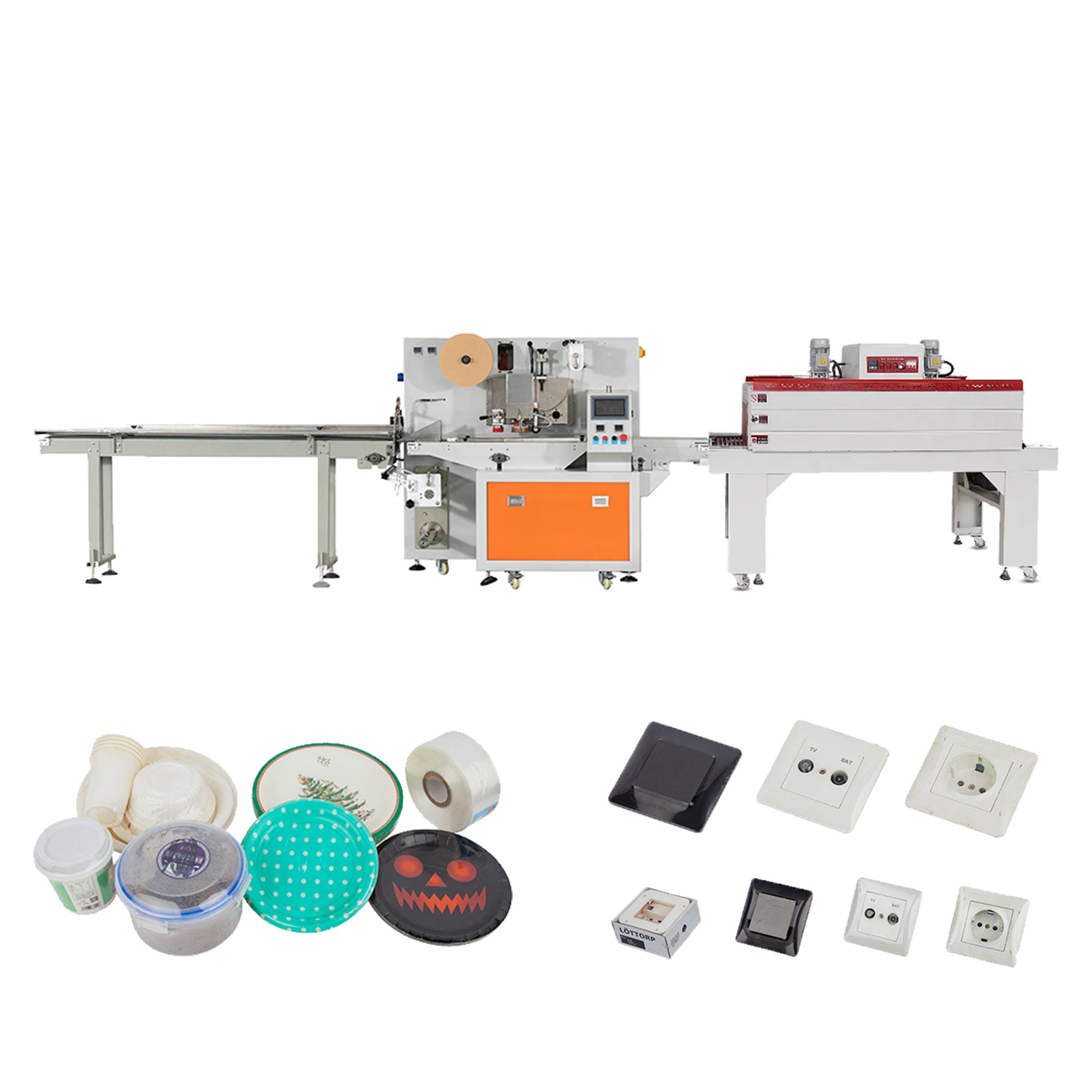 High Speed Pillow Shrink Packaging Machine