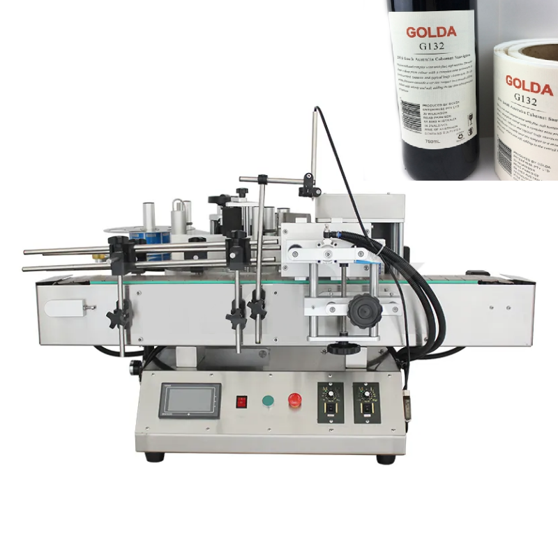 Desktop automatic round bottle labeling machine