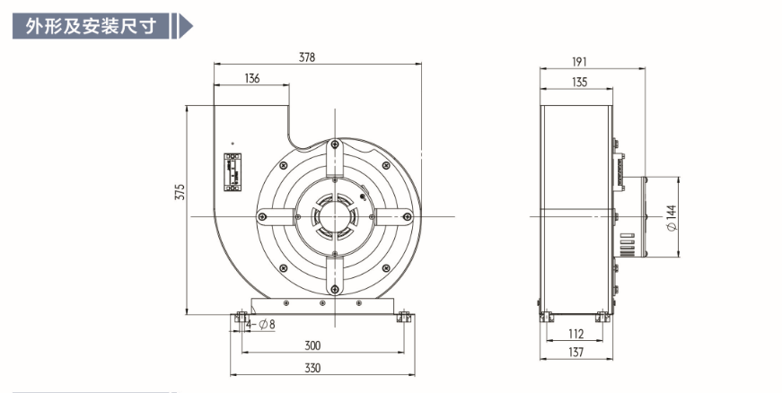 DSX-EC240, EC Centrifugal Fan, High-Efficiency, Low-Noise, DC Brushless Motor, Electronic Commutation, Industrial Ventilation, Commercial Ventilation, Residential Ventilation, Energy-Saving