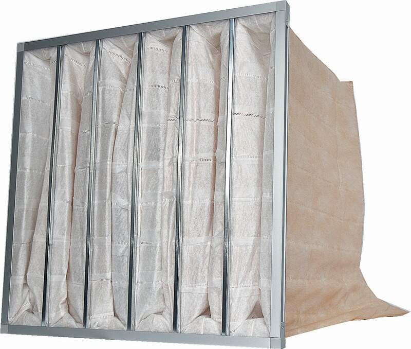 F5 Bag Filter, Medium-Efficiency, Air Filtration, HVAC, Cleanroom, Particle Removal, Dust Capture, Pre-Filter