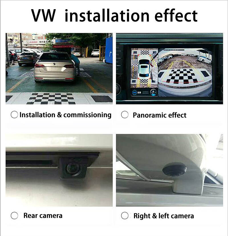 For VW OBD AHD Series Star Camera 3D View 360 Full Around View Monitor System