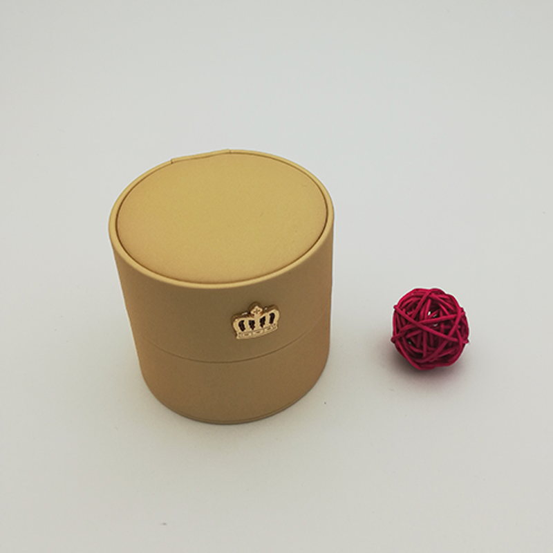 Jewelry Leather Box Crown Jewelry Box Elegant Gift Box