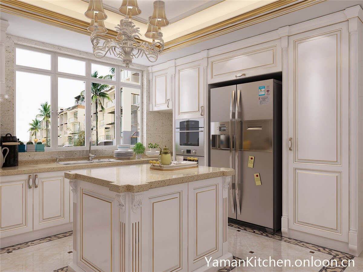 Yaman Luxury type kitchen for High end kitchen with solid wood door