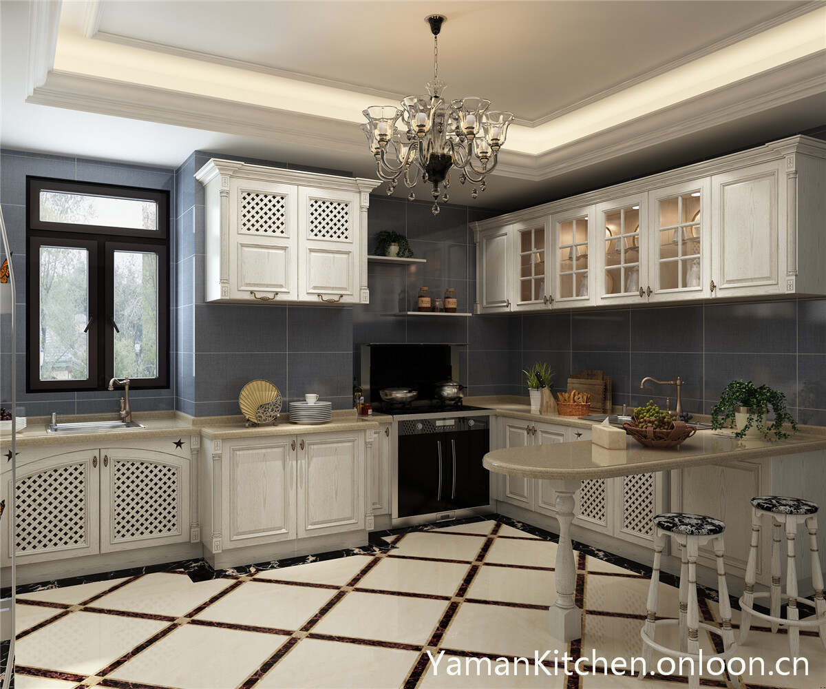 Yaman Special customized kitchen cabinet with solid wood door