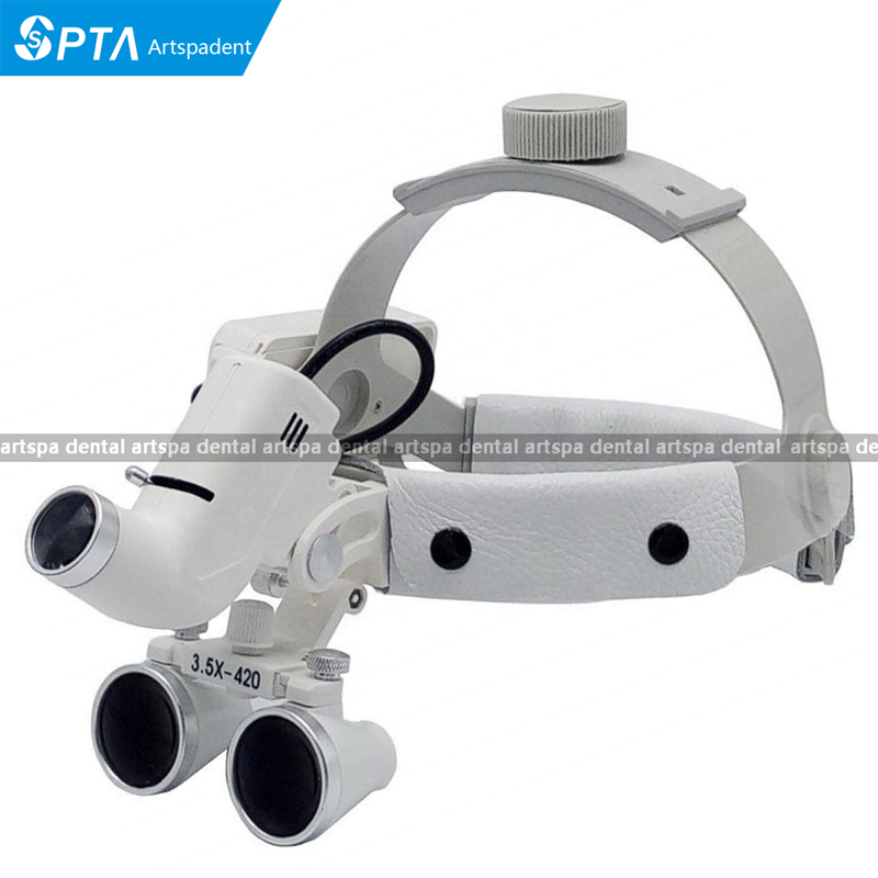 2.5X 3.5X Headband Loupe Dental Surgical Loupes with LED Medical Lights