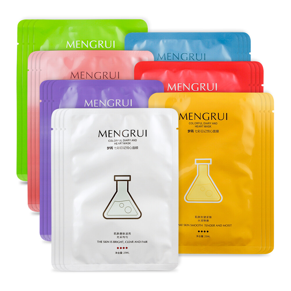 Wholesale Freckle removal acne anti-wrinkle whitening moisturizing colorful mask 7 color girl mask