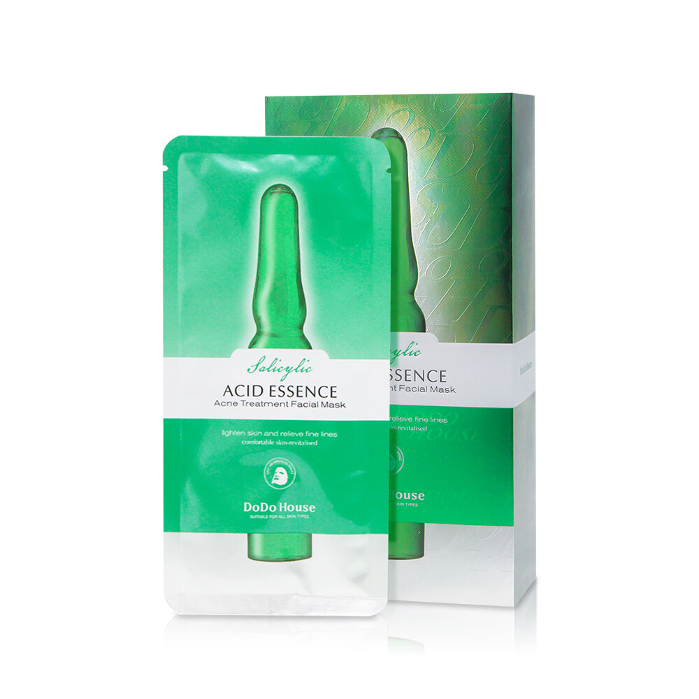 Green packaging cute fresh hydrating moisturizing salicylic acid mask