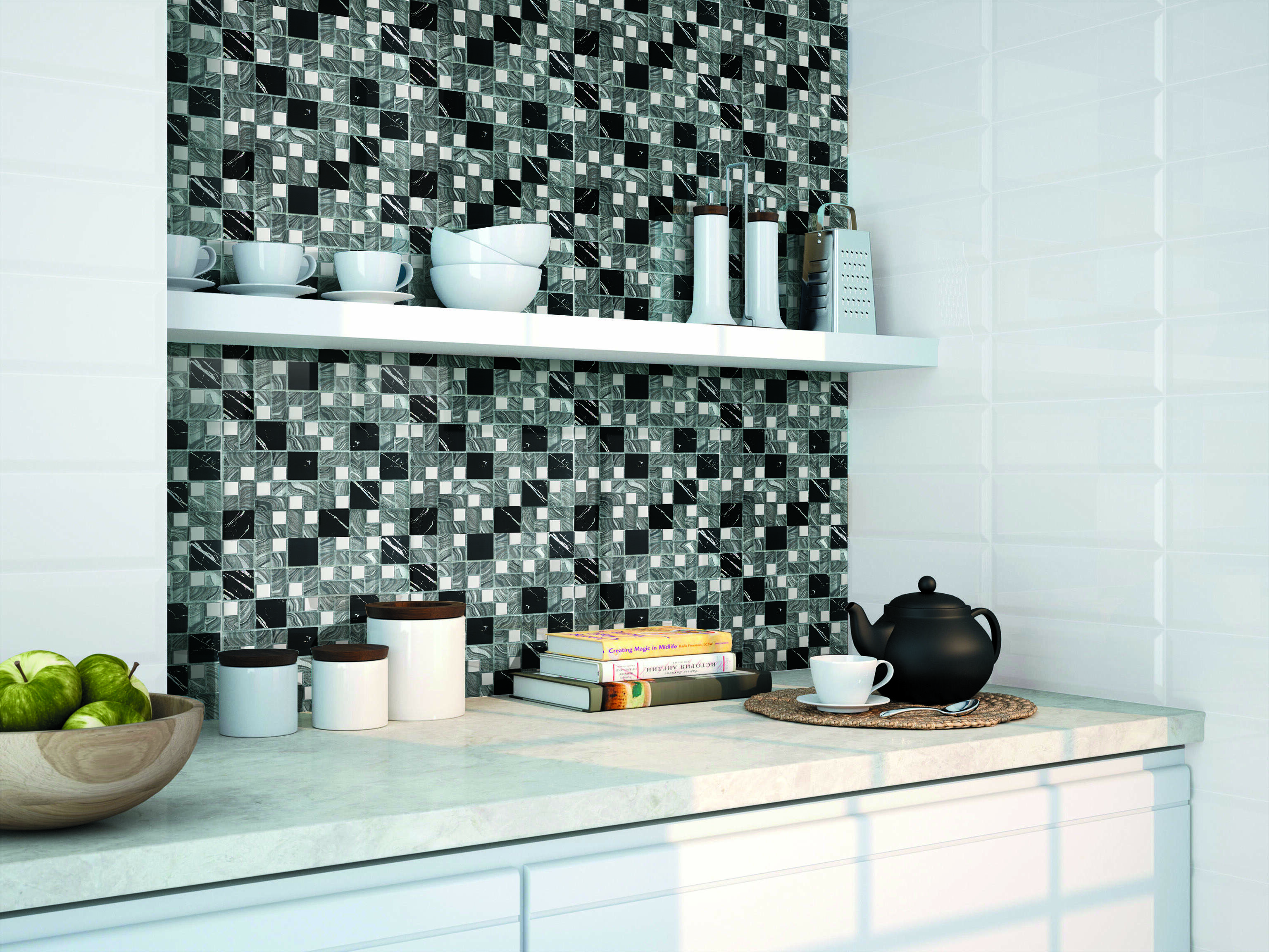 The best blue glass tiles for kitchen backsplash, arabesque glass tile kitchen backsplash, iridescent glass tile kitchen backsplash for you