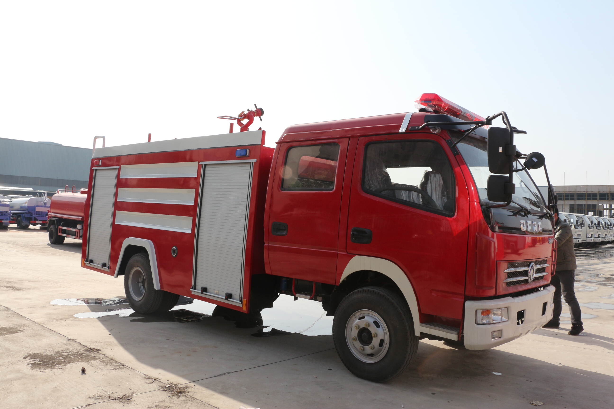 classic fire fighting truck