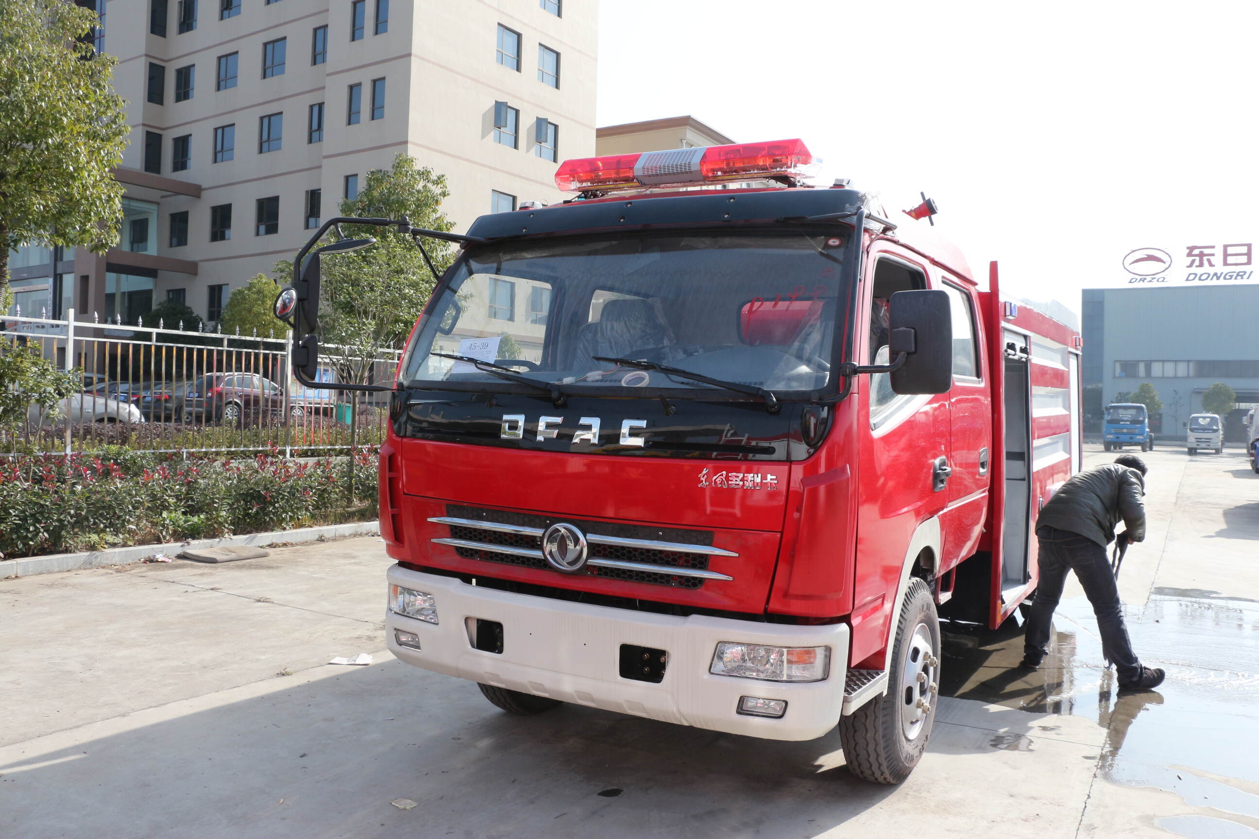 classic fire fighting truck