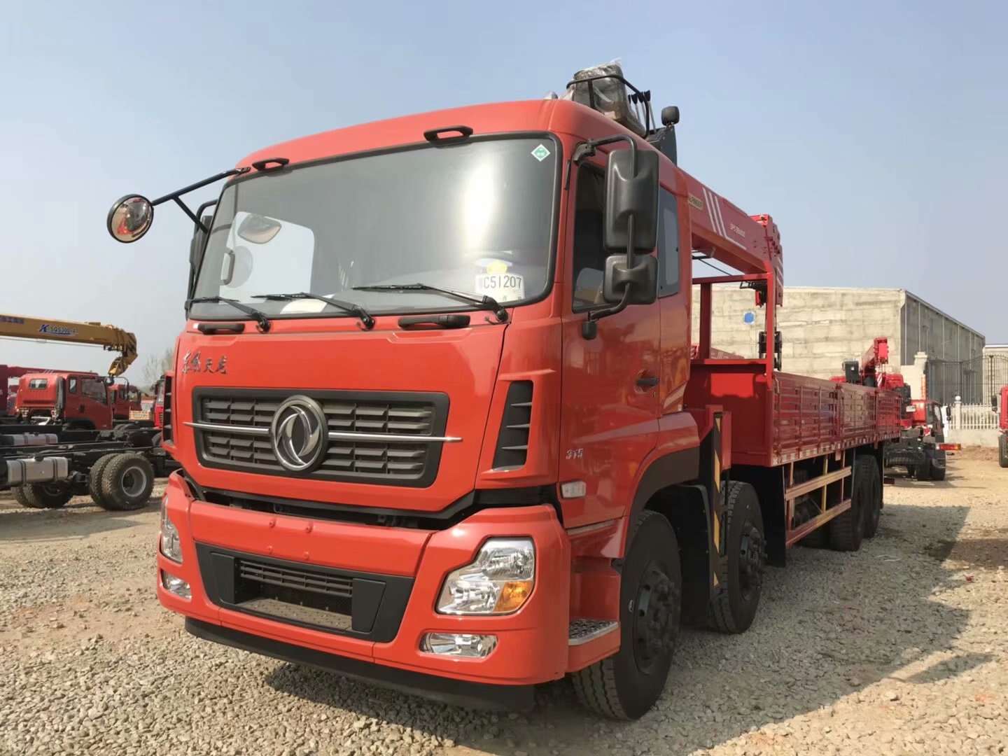 utility service truck with crane for sale