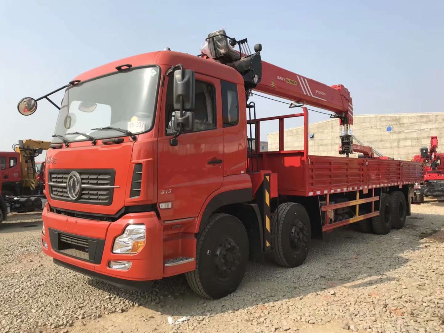 utility service truck with crane for sale