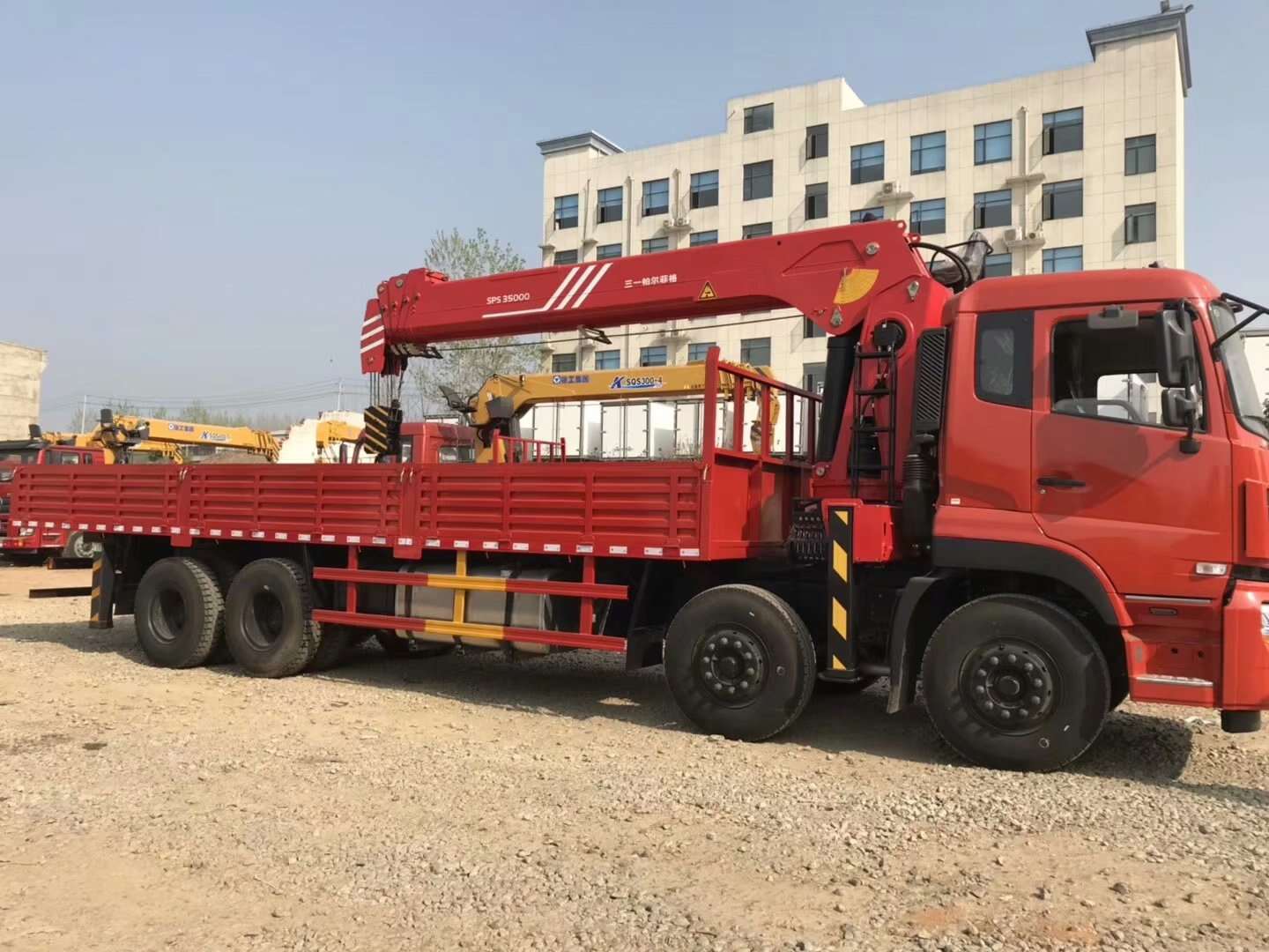 utility service truck with crane for sale