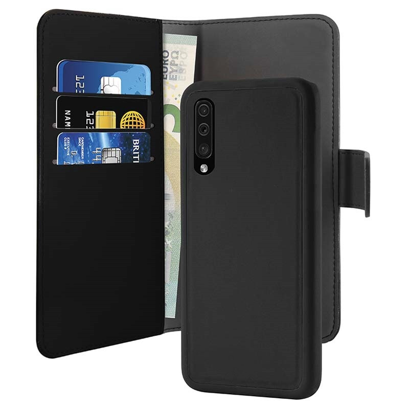 Funda de cuero desmontable con monedero 2 en 1 para Samsung A50