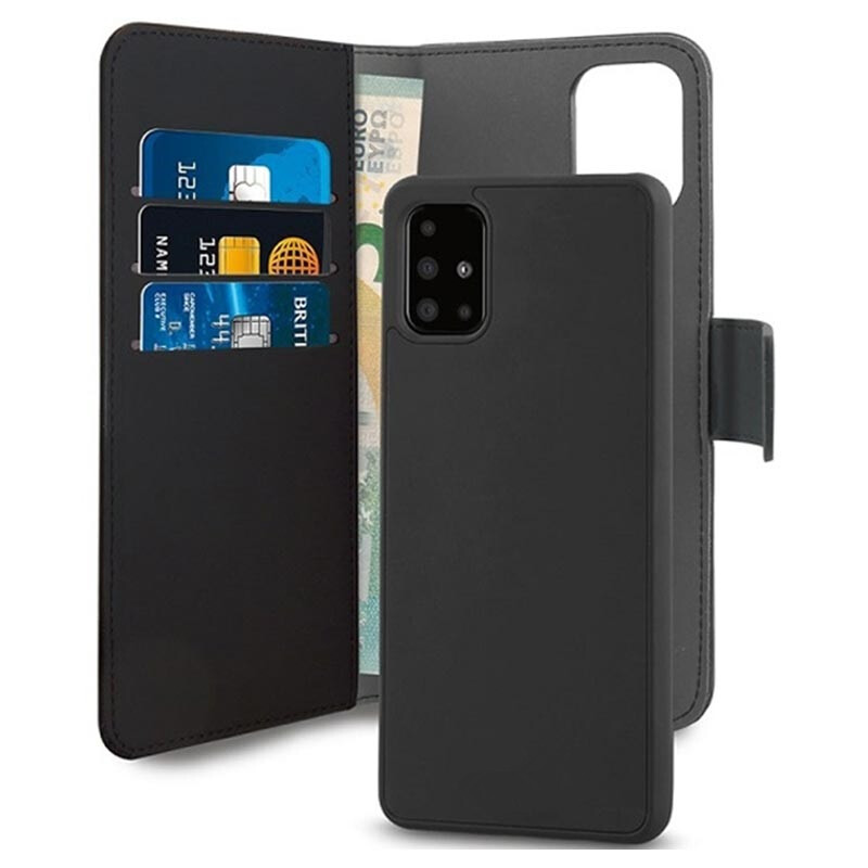 Funda desmontable de cuero PU 2 en 1 para Samsung A51