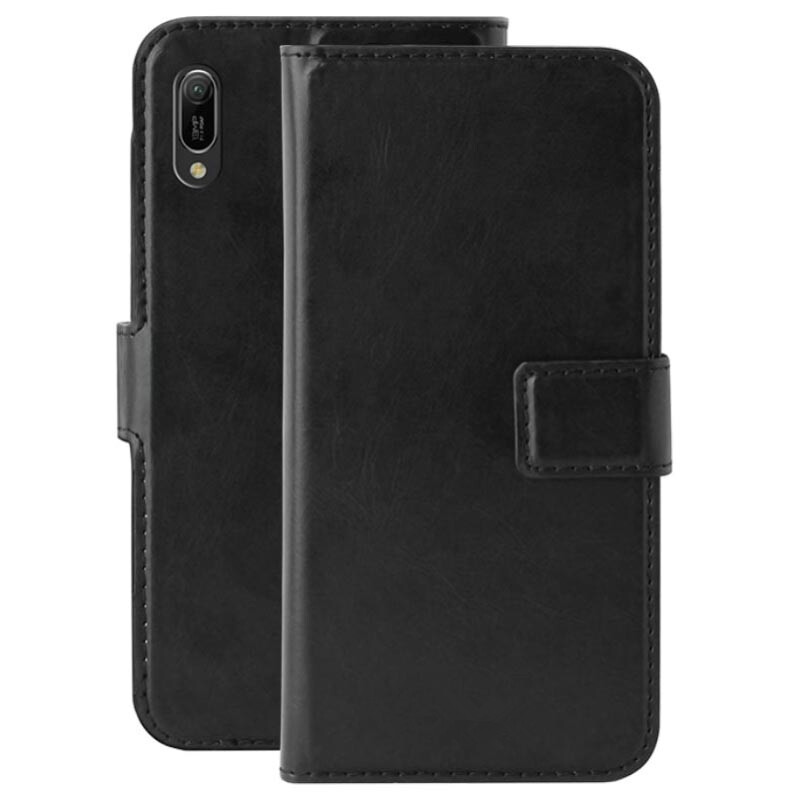 Funda de cuero de pu con monedero 2 en 1 desmontable para HUAWEI Y6 2019