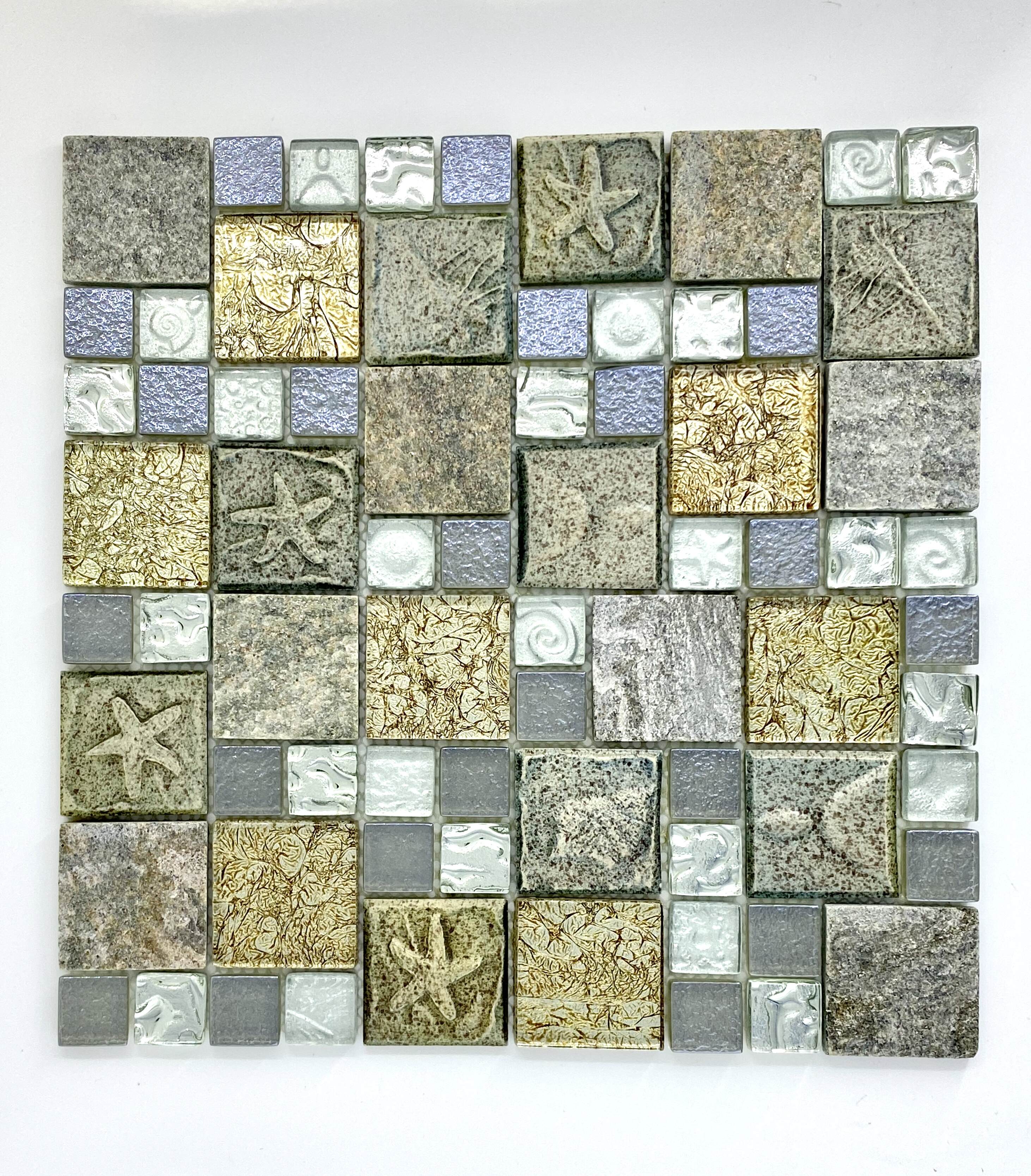 Buy self adhesive mosaic tile stickers, self adhesive mosaic tile backsplash and purple glass mosaic tile backsplash Online