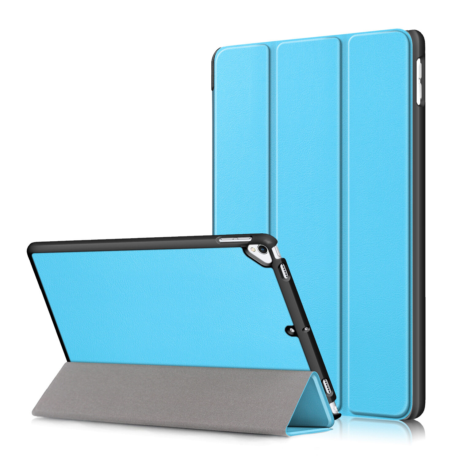 Book folio funda de cuero con soporte interno para PC para iPad 10.2 2019