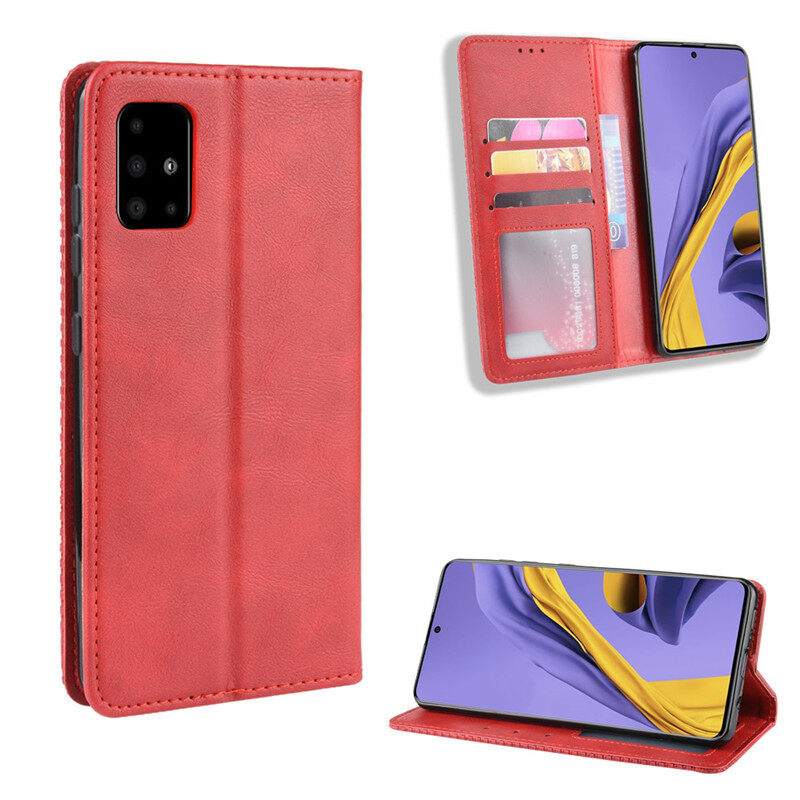 Capa de couro magnética invisível para Samsung S20 Ultra 2020, para Samsung S20 Ultra Slot para cartão Tampa de couro Flip