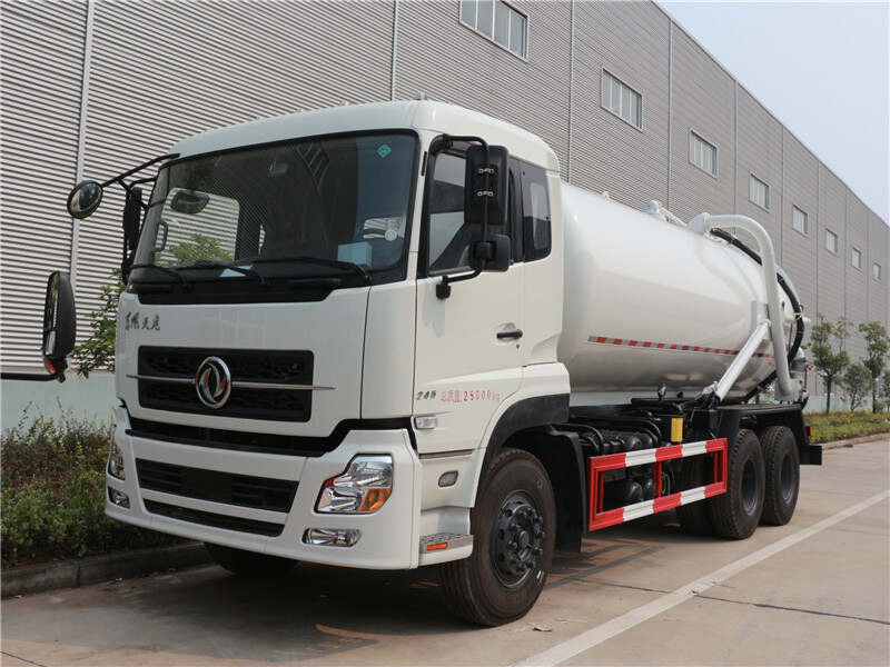 Dongfeng 16-18m³ stainless steel vacuum tank truck