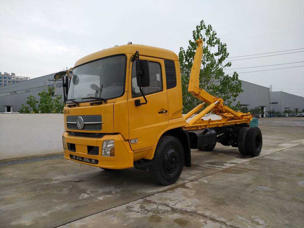 Dongfeng tianjin 12m³ hook arm garbage truck for sale