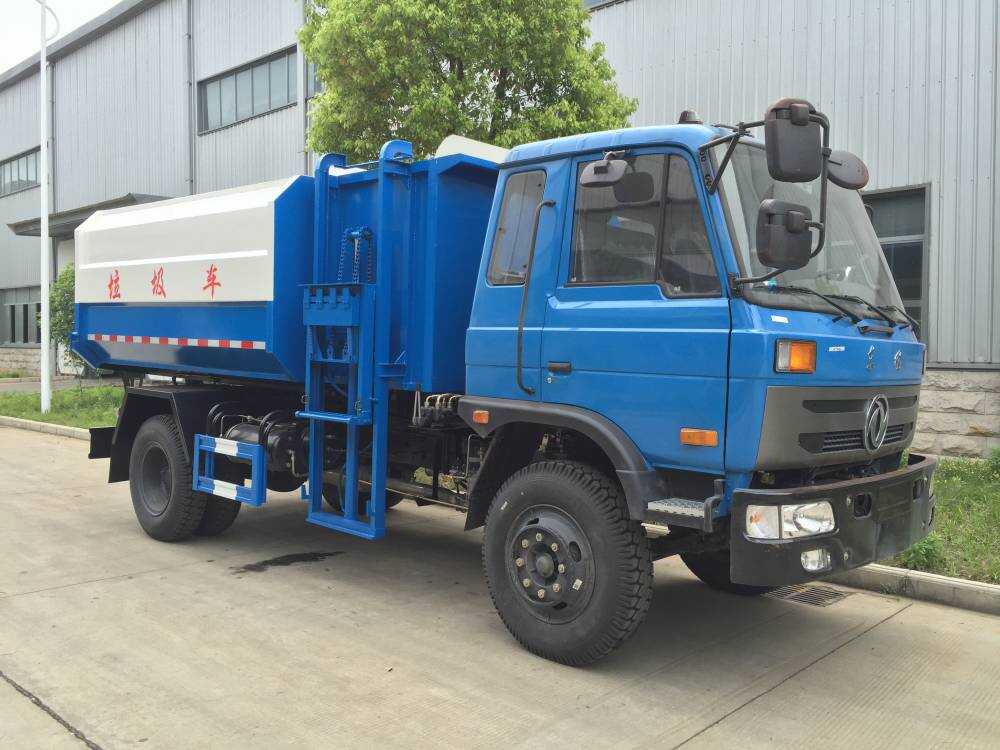 Dongfeng 8T 10-12m³ side loader garbage truck