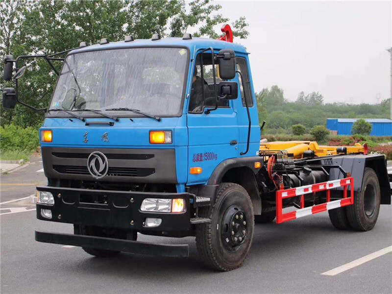 Dongfeng 10-12m³ hook arm garbage truck for sale