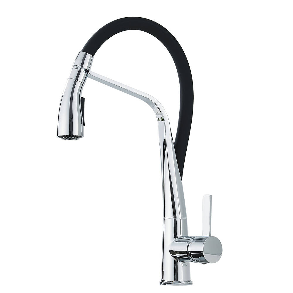 SOQO Kitchen Sink Mixer Tap, 360 Degree Kitchen Mixer taps with Pull Out Spray, Provide hot and Cold Water Settings, Single-Hand