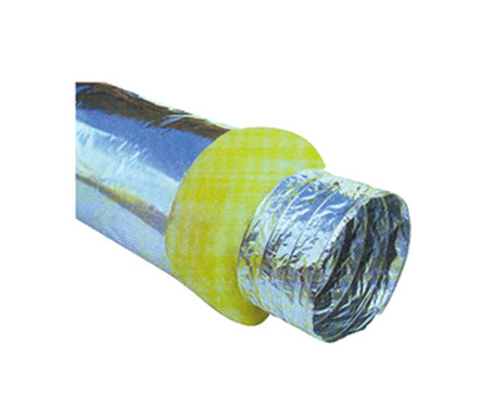 Aluminum Foil faced fiberglass duct HVAC flexible duct ventilating duct insulation types