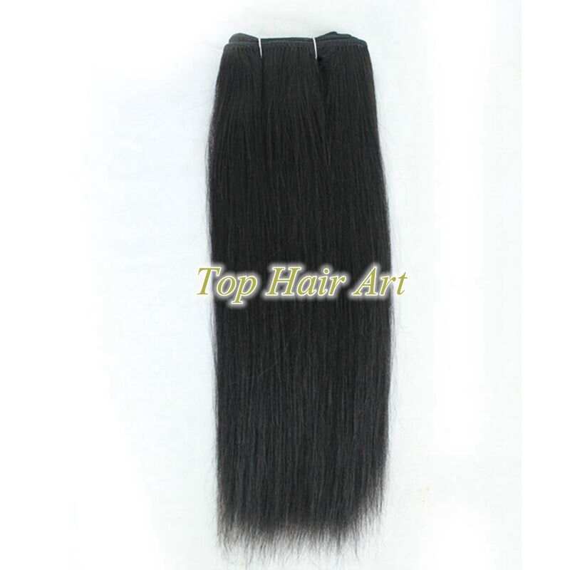 Machine made hair wefts, 100% top quality human hair, Remy cuticle hair, silkly straight, 100% tangle free, no shedding