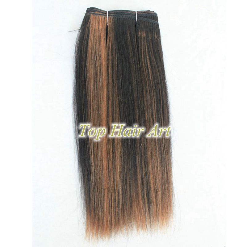 Machine made hair wefts, 100% top quality human hair, Remy cuticle hair, silkly straight, 100% tangle free, no shedding