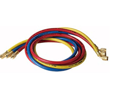 HVAC Tools Red yellow blue Rubber air conditioner refrigerant charging hose for air conditioner, charging hose