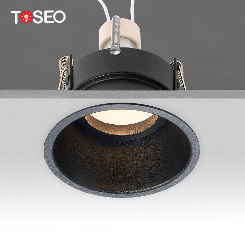 Recessed pure aluminium downlight