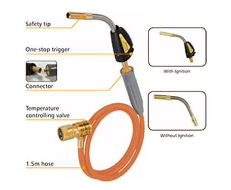 Welding Tools Copper Pipes and Aluminum Tubes Hand Torch,Mapp Gas Torch LT-D3CW Hose Torch Series