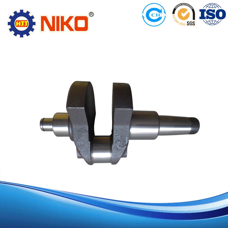 single cylinder s195 diesel engine spare parts crankshaft with nut and key-copy