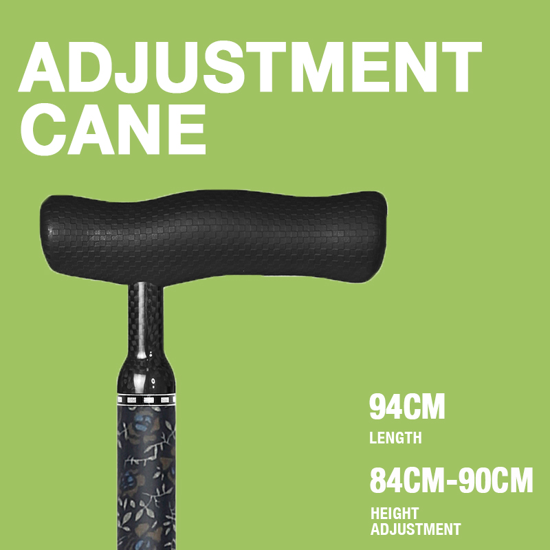 Carbon Fiber Adjustable Lightweight High Strength Colorful Walking Cane