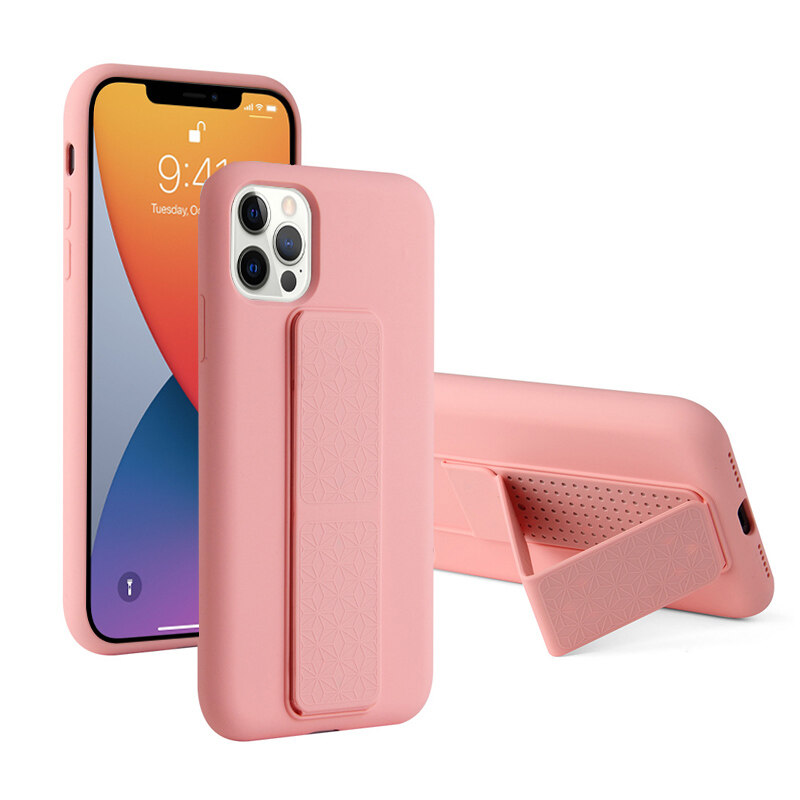 Nova capa de telefone Kickstand para iPhone12 mini iPhone 12 mni Capas oficiais de silicone líquido para iPhone 12 mini-cópia-cópia