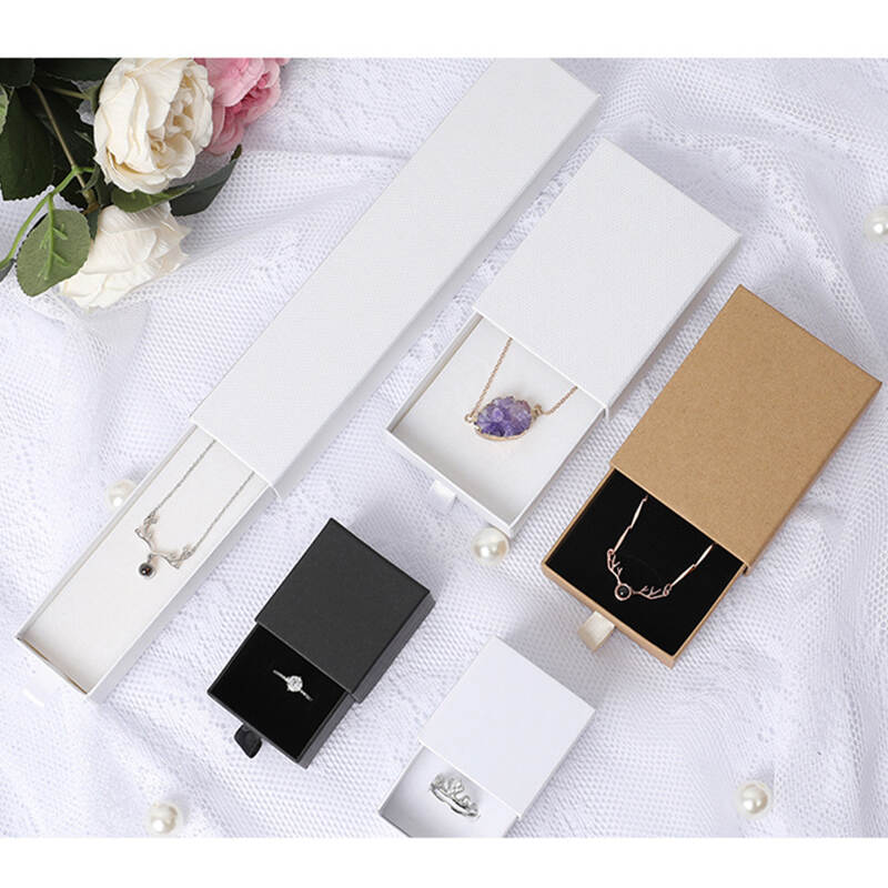 Decorative box drawer type jewelry box ring earrings watch necklace jewelry packaging box