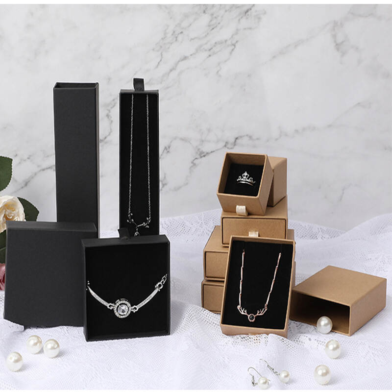 Decorative box drawer type jewelry box ring earrings watch necklace jewelry packaging box