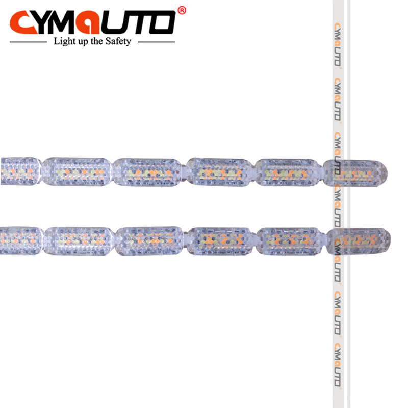 CYMAUTO L12-3 diamond design white amber crystal drl led daylight