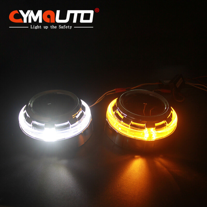 CYMAUTO 3inch C6 Landrover crystal LED Projector shroud led projector mask