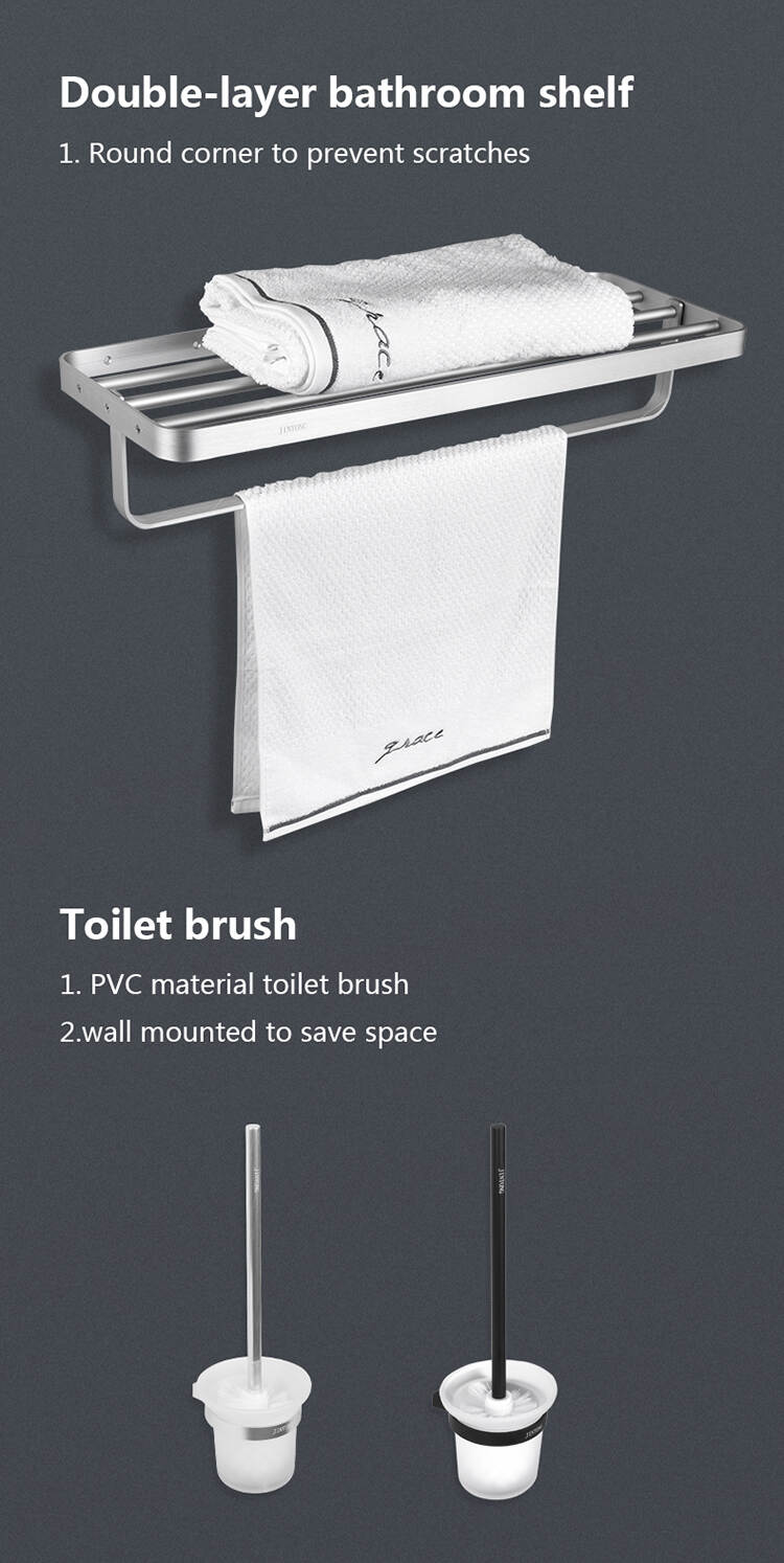 bathroom shelf with towel hooks