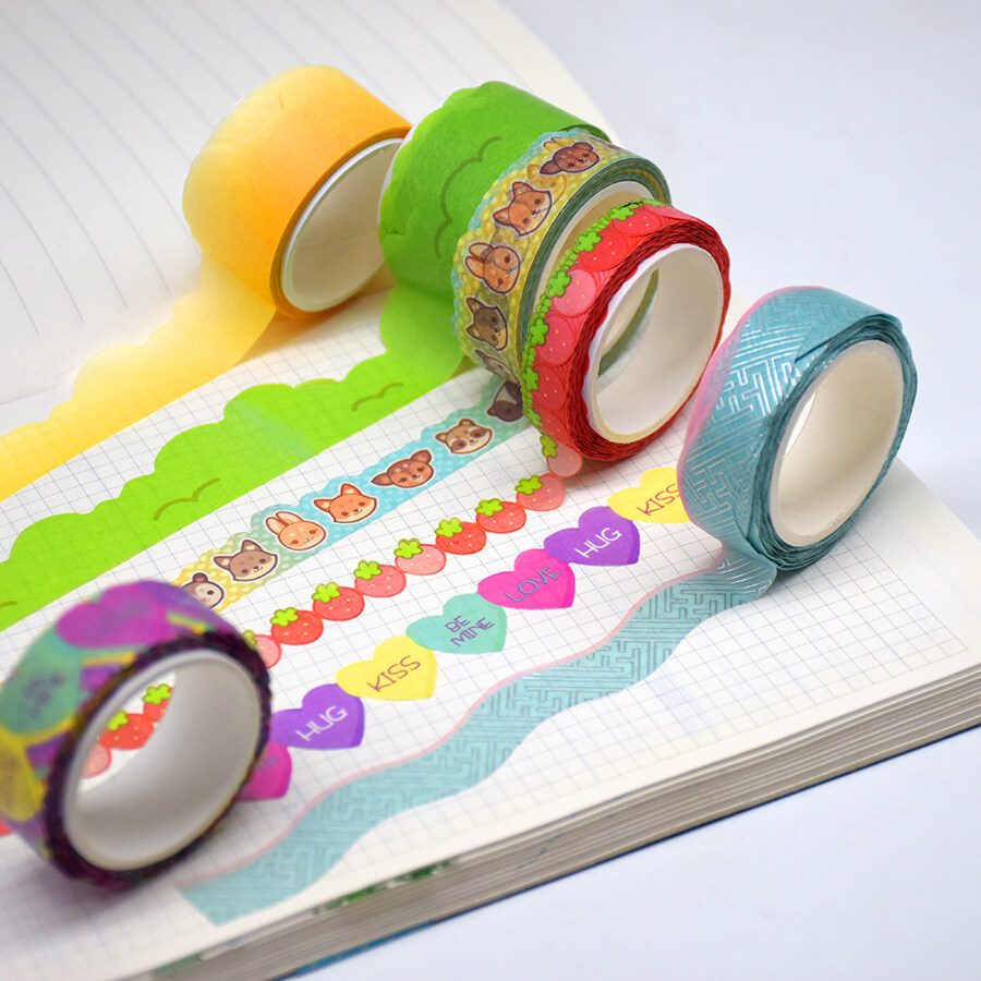 Decorative Adhesive Tap Dot Decorate Masking Cute Decoration Stationery Washi Tape,Masking Printed Design Flower Decoration Foil Washi Tape,Floral Tape Flash Film Fashion Design Foil Washi Masking Tapes,Wholesale Custom Printed Die Cut Washi Tape Cartoon Masking Tape