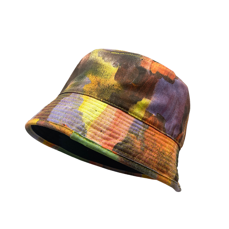 100% polyester Heat transfer printing bucket fishing hat
