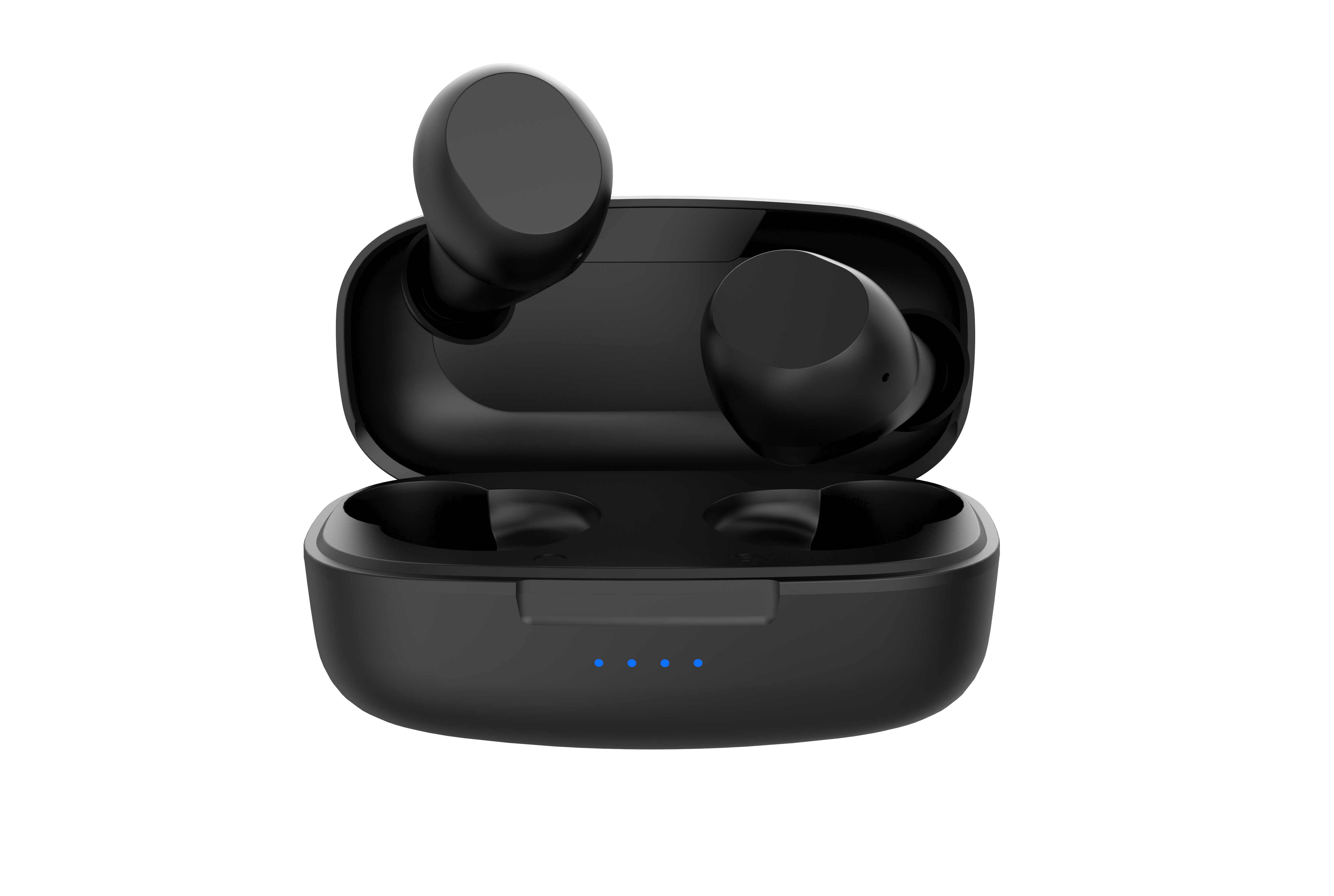 black wireless ear buds