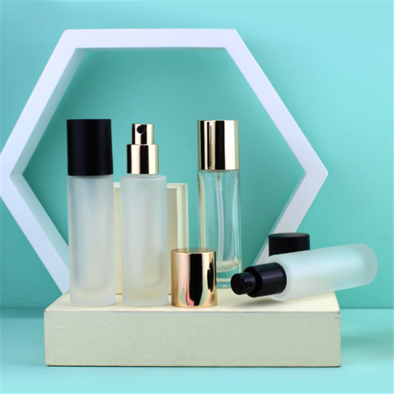 30ML transparent glass bottle cylindrical cosmetic bottle perfume bottle