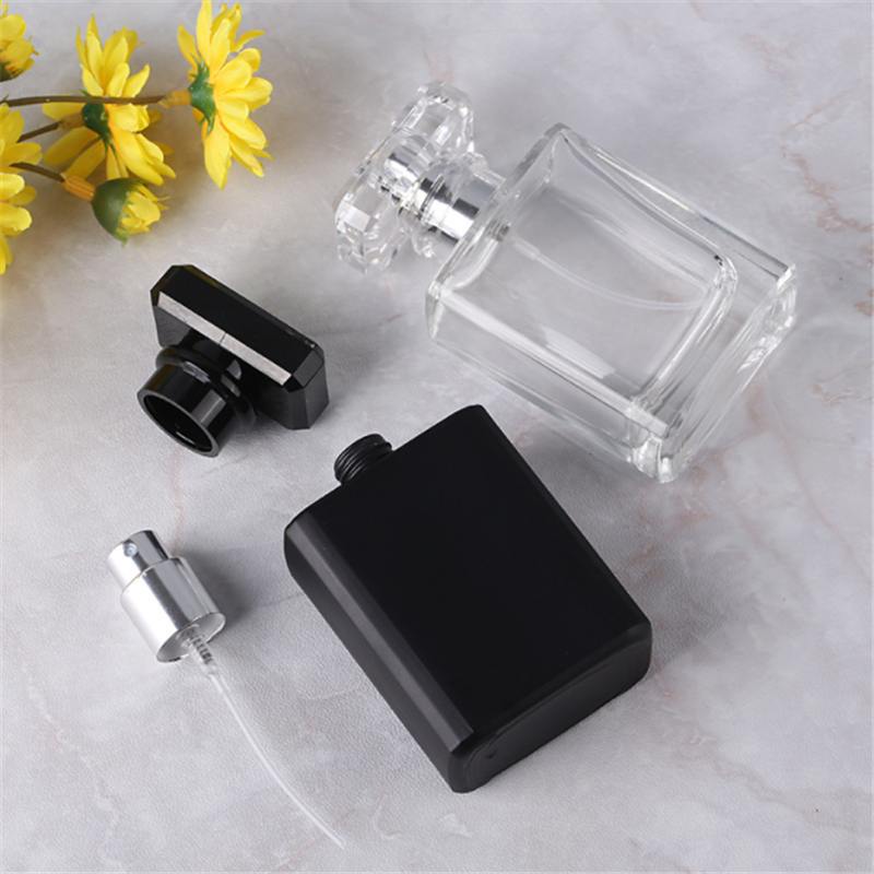 50ml glass cosmetic bottle press spray bottle perfume glass bottle